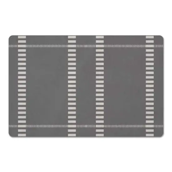 Striped Dashed Lines Floor Mat {1}