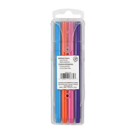 Marvy&reg; Uchida LePen&reg; Extra Fine 4 Brilliant Pen Set {6}