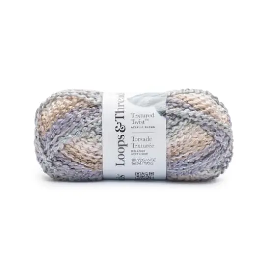 Textured Twist&trade; Yarn by Loops & Threads&reg; Pastel Rainbow {1}