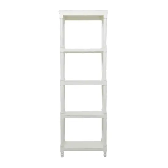 White Farmhouse Shelving Unit, 23" x 13" x 72" {6}