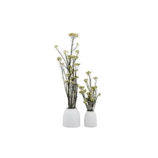 Hello Honey&reg; White Terra Cotta Vase Set {4}