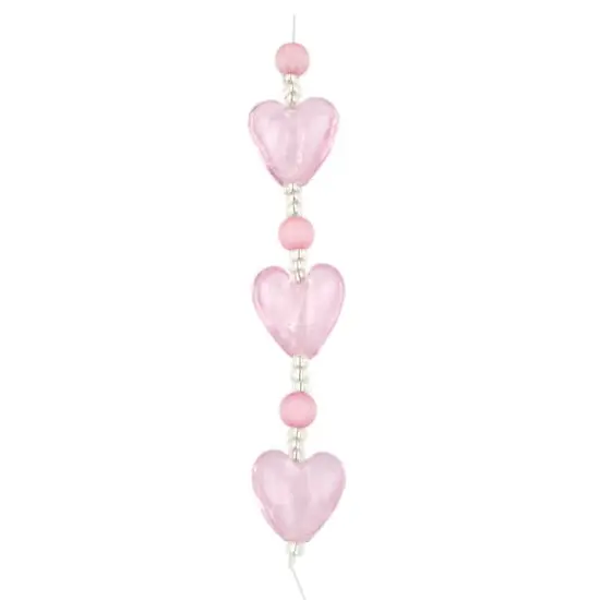 Pink Heart Lampwork Glass Bead Mix by Bead Landing&trade; {4}