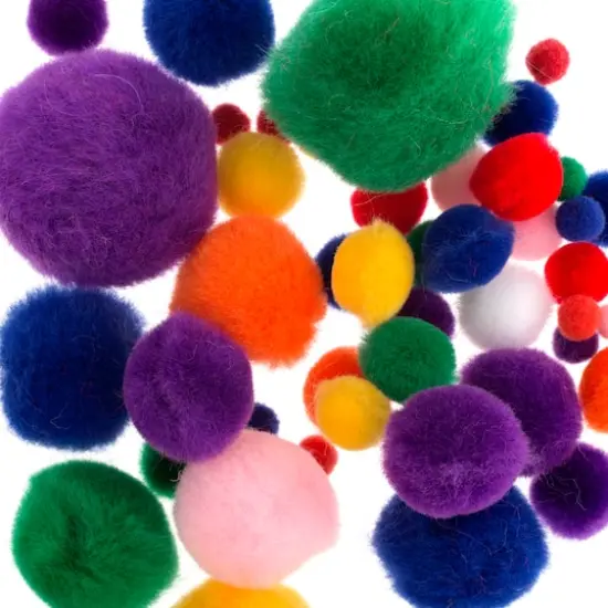 John Bead Mixed Assorted Colors Pom Poms, 100ct. {4}