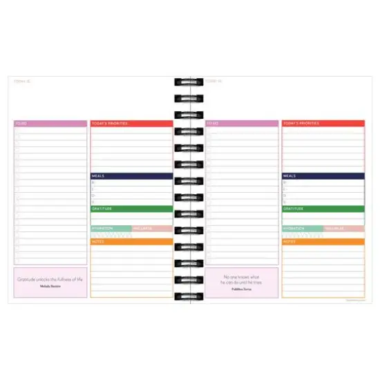 Striped Daily Monthly Luxe Planner {4}