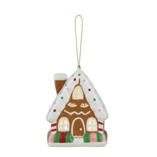 Mr. Christmas Nostalgic Ceramic Gingerbread House Ornament {1}