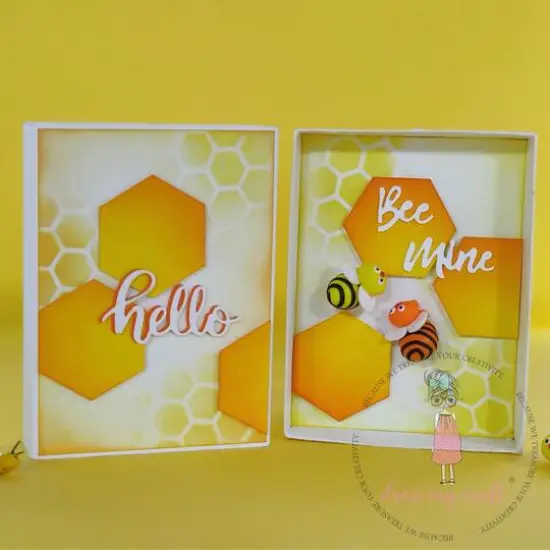 Dress My Craft&reg; 1.5" Hexagon Designer Punch {5}