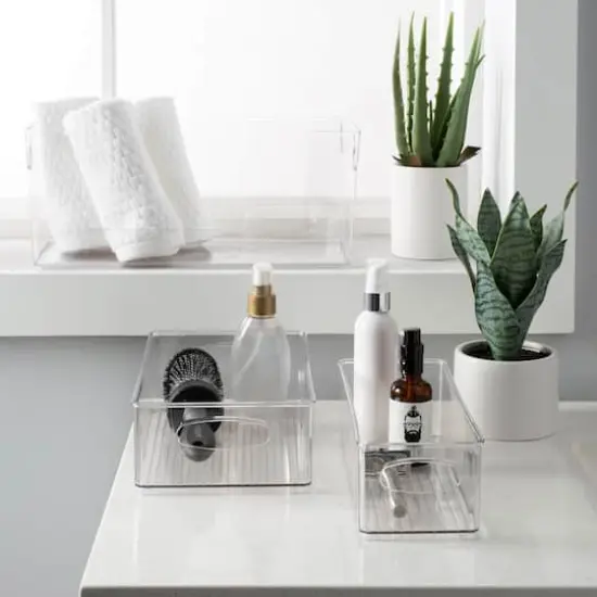 Simplify Medium Vertical Stripe Clear Organizer {5}