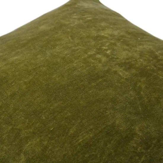 Hello Honey&reg; 20" Square Velvet Knife Edge Pillow Cover Green {6}