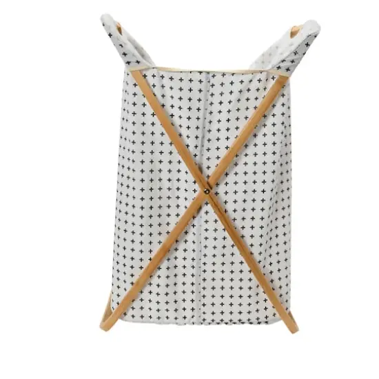 Household Essentials Krussh Bamboo X Frame Hamper (Cross) {9}