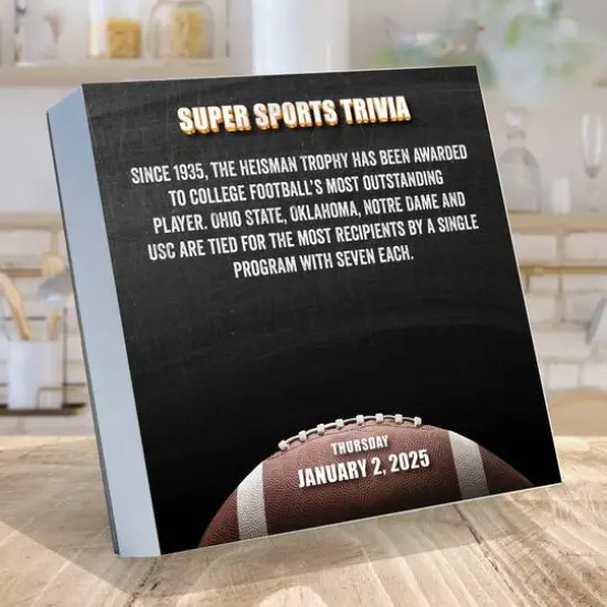 TF Publishing 2025 Sports Facts & Trivia Daily Desktop Calendar {4}