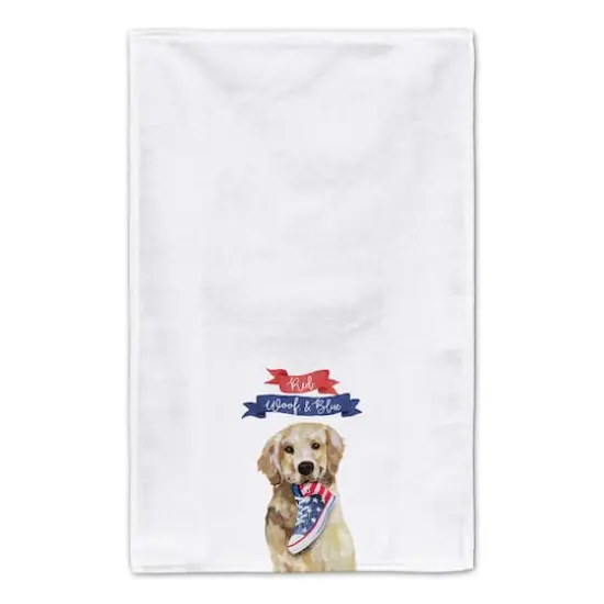 Red, Woof & Blue Pup Tea Towel Set {5}