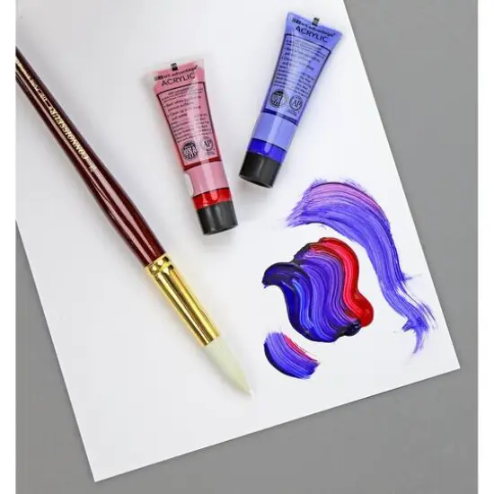 Connoisseur&reg; Pure Synthetic Bristle Long Handle Round Brush {5}