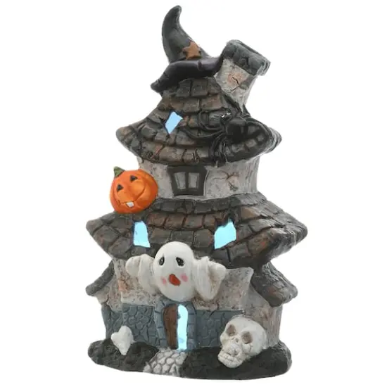 18" LED Multilevel Haunted House {1}