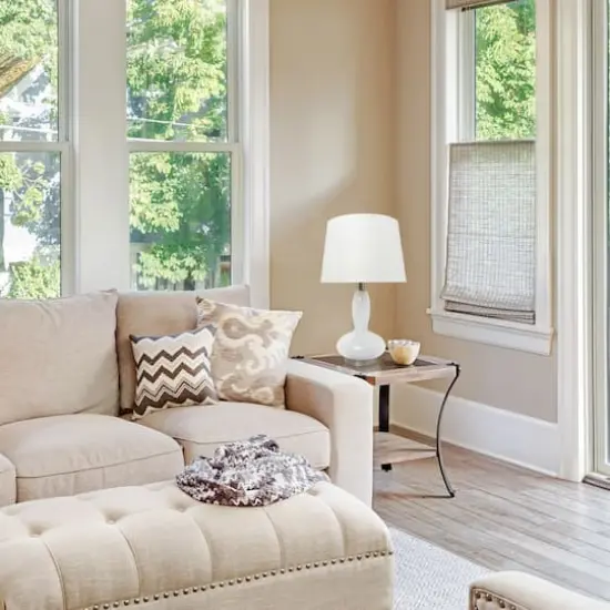 Lalia Home 23.5" Glass Dollop Table Lamp with White Fabric Shade {6}