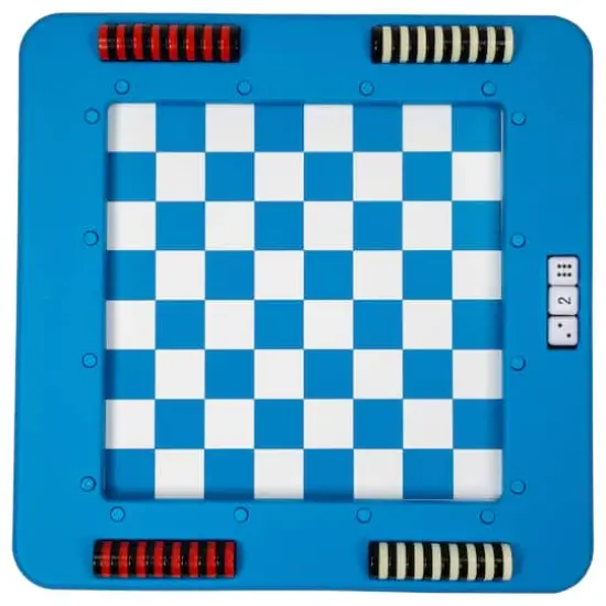 Swim Central 20" Floating Checkers & Backgammon Magnetic Swimming Pool Board Game Combo {5}