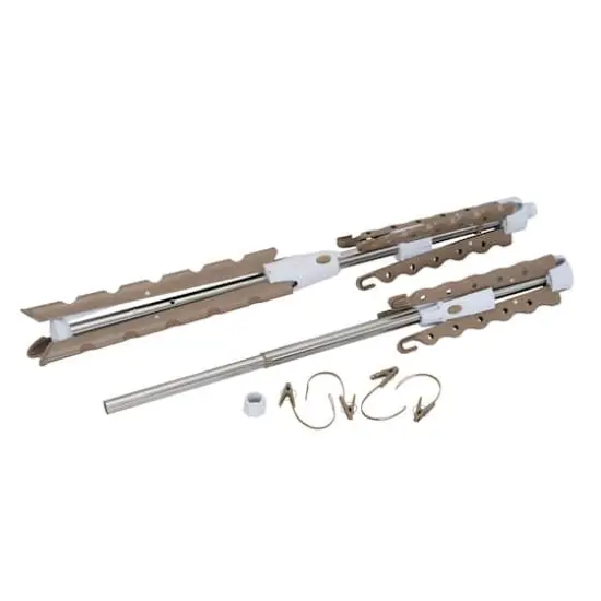 Household Essentials 2-Tier Tripod Clothes Drying Rack Brown {5}