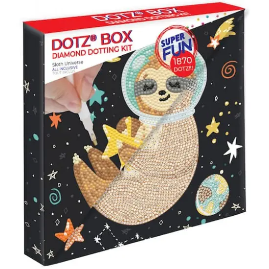 Diamond Dotz&reg; Sloth Universe Diamond Box Painting Kit {4}