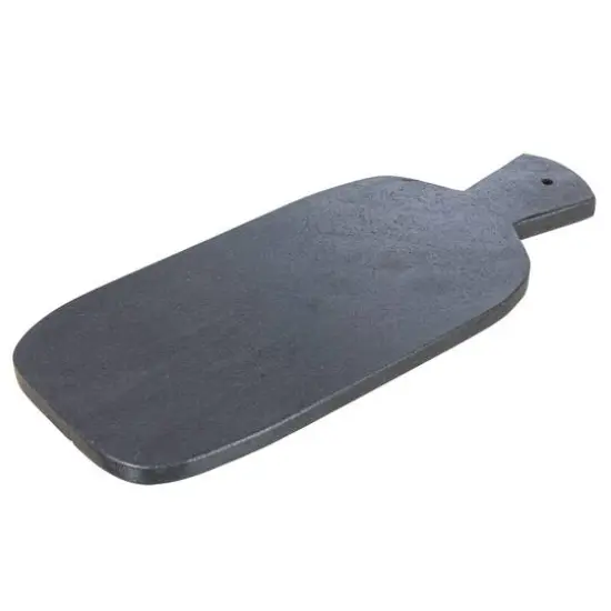 Hello Honey&reg; 15" Black Modern Marble Cutting or Charcuterie Board with Handle {1}