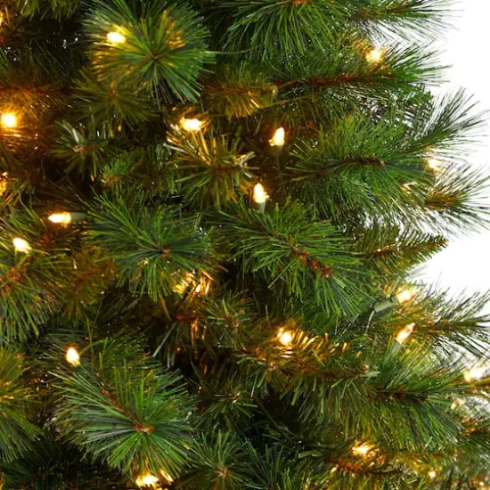 5ft. Pre-Lit West Virginia Mountain Pine Artificial Christmas Tree, Clear Lights {5}