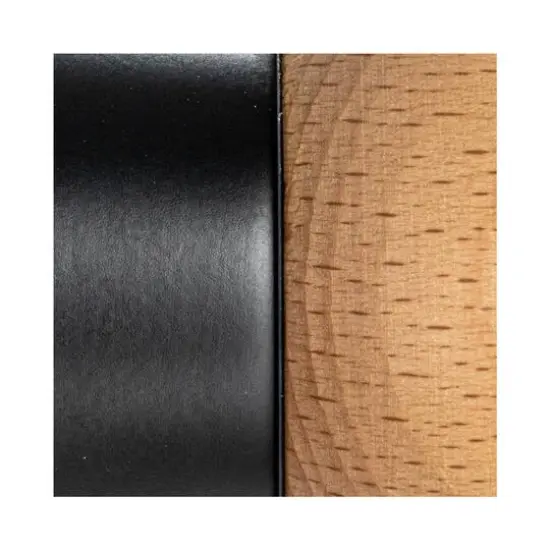 Hello Honey® Black & Natural Two-Tone Rubberwood Salt & Pepper Mill {6}