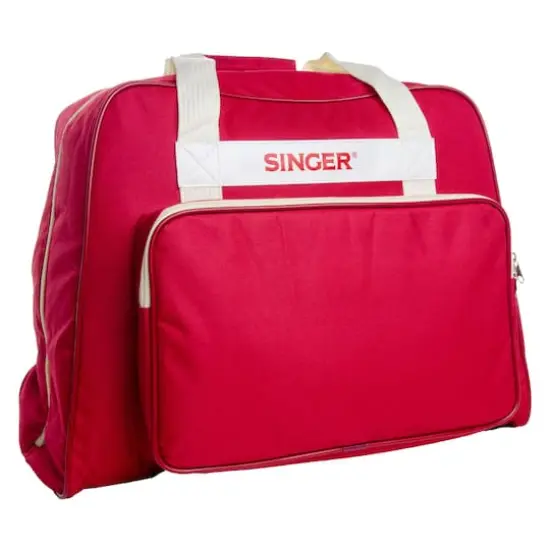 SINGER&reg; Brick Red Sewing Machine Carry Case {1}