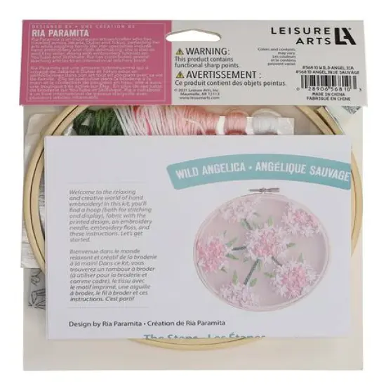 Leisure Arts&reg; 6" Wild Angelica Embroidery Kit {3}