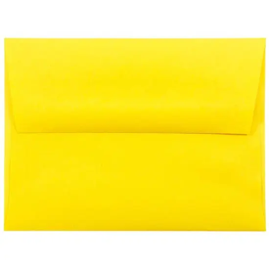 JAM Paper A2 Colored Invitation Envelopes, 50ct. Yellow {1}