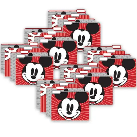 EUREKA® Mickey Mouse Throwback File Folders, 6 Packs of 4 {1}