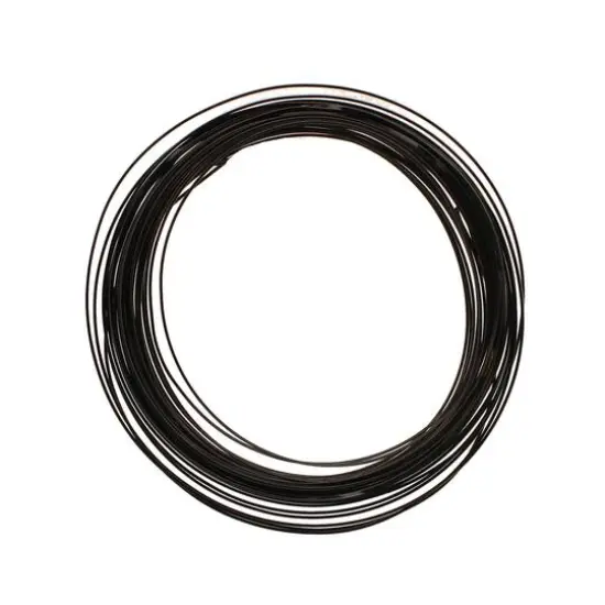 The Beadsmith® Wire Elements™ 18 Gauge Tarnish Resistant Half Round Soft Temper Wire, 7yd. Black {1}