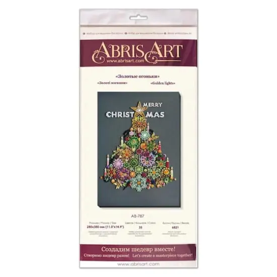 Abris Art Golden Lights Winter Tale Bead Embroidery Kit {5}
