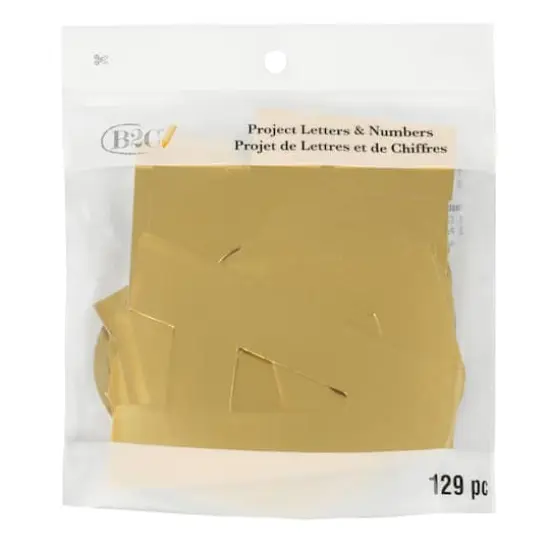 4" Gold Project Letters, Numbers & Characters Set by B2C&trade;  {3}