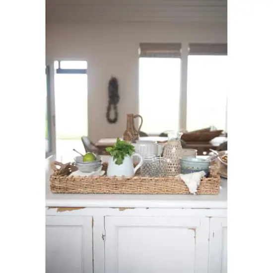 Hello Honey&reg; 30" Bankuan Wicker Tray {2}