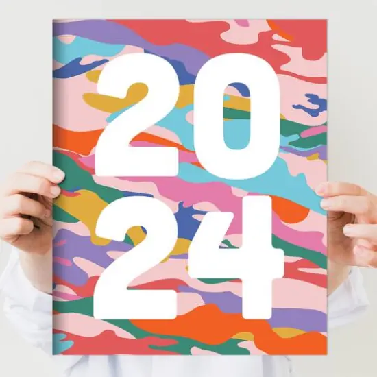 2024 Super Cali Camo Large Monthly Planner {7}