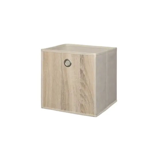 Organize It All Faux Wood Storage Cube {1}