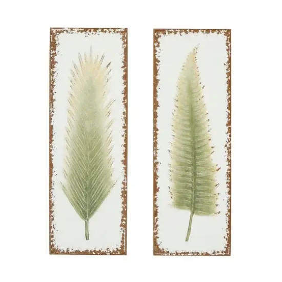 36" White Metal Contemporary Floral Wall D&eacute;cor Set {1}
