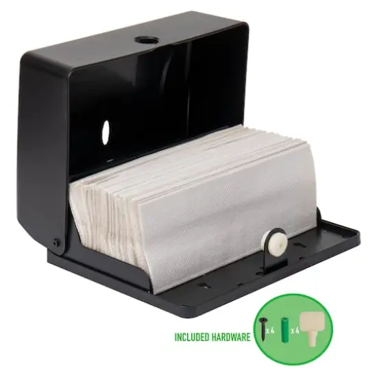 Mind Reader Black Multi-Fold Paper Towel Dispenser {6}