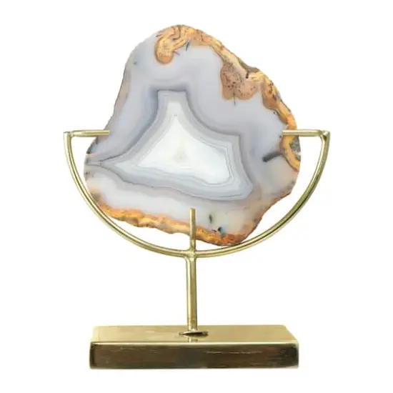 Hello Honey&reg; 7" Natural Brown Agate on Stand {13}