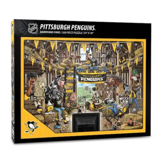 NHL Barnyard Fans 500 Piece Puzzle Pittsburgh Penguins {1}