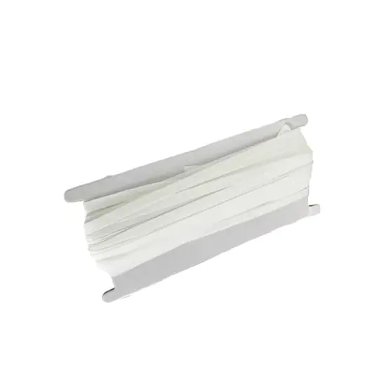 Poly-Fil&reg; 6mm White Spandex Braided Elastic {3}