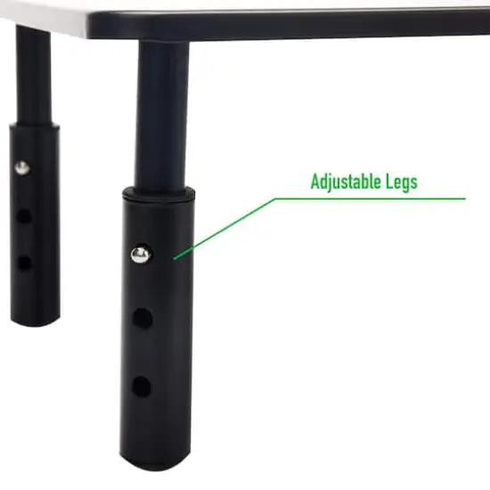 Mind Reader Black Adjustable Monitor Stand with Ventilated Metal Platform, 2ct. {7}