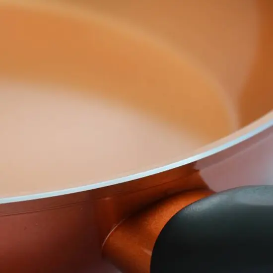 Gibson Home&reg; Hummington 2-Piece Metallic Copper Aluminum Frying Pan Set {6}