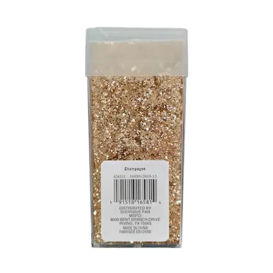 Chunky Polyester Glitter by Recollections&trade;, 15oz. Champagne {4}