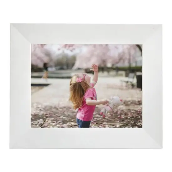Aura Frames Sawyer White 11" x 9" Digital Photo Frame {5}