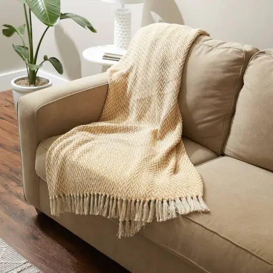 DII&reg; Zig-Zag Throw Honey Gold {6}