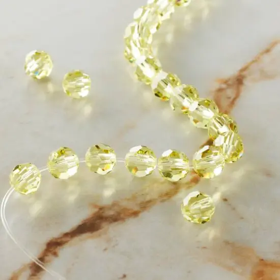 Preciosa Glass Crystal Round Beads, 6mm by Bead Landing&trade; Jonquil {3}