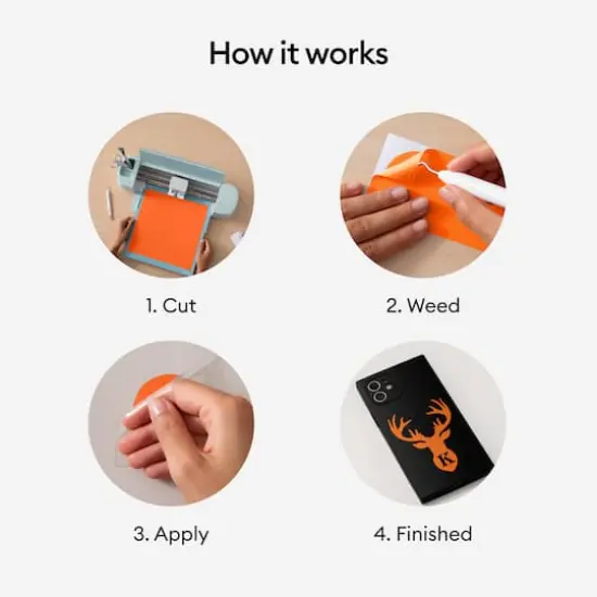 Cricut&reg; Premium Vinyl&trade;, Removable Orange {6}