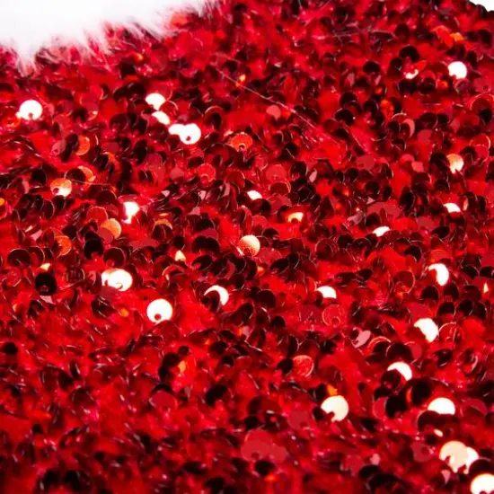 Glitzhome&reg; 21" Red Sequin Christmas Stocking {6}