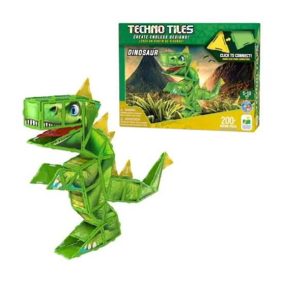 Techno Tiles - Dinosaur: 200+ Pcs {4}