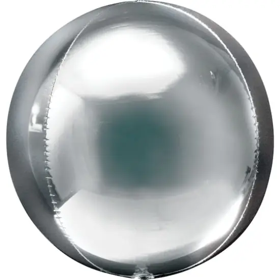 Orbz&reg; 16" Shiny Balloon Silver {1}