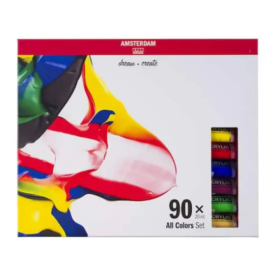 Amsterdam Standard Acrylic 90 Color Paint Set {3}